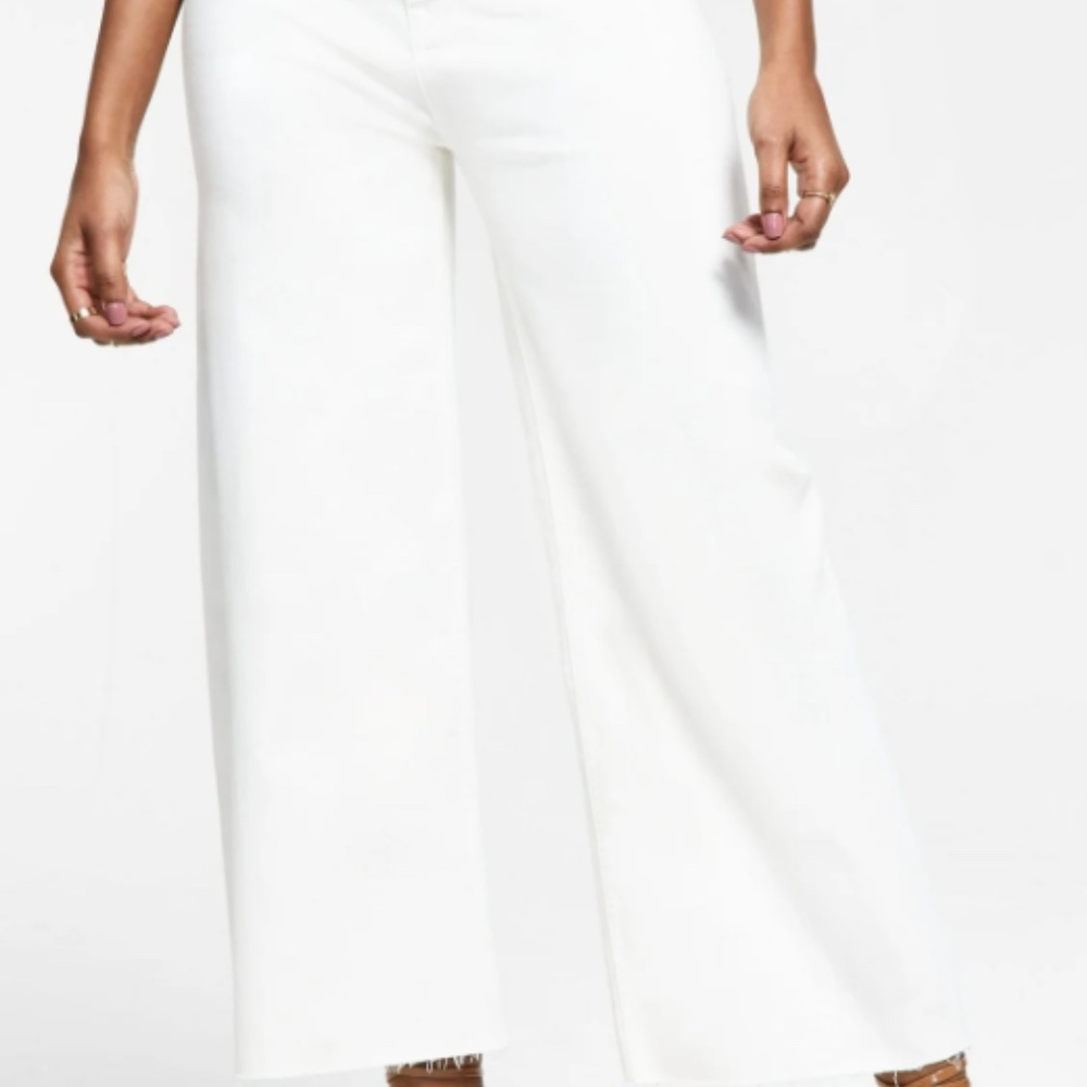 lack Tape High Rise Culotte Jeans Off-White Wash